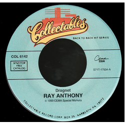 Ray Anthony Dragnet / The Peter Gunn Theme Vinyl 7" USED