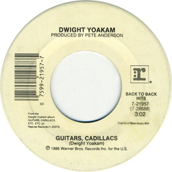 Dwight Yoakam Guitars, Cadillacs / Honky Tonk Man Vinyl 7" USED