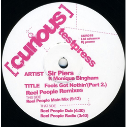 Sir Piers / Monique Bingham Fools Got Nothin' (Part 2) Vinyl 12" USED