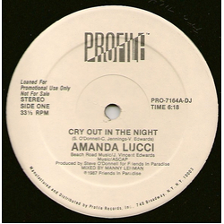 Amanda Lucci Cry Out In The Night Vinyl 12" USED