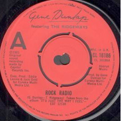 Gene Dunlap / The Ridgeways Rock Radio Vinyl 7" USED