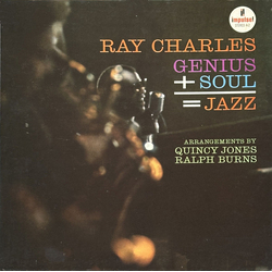 Ray Charles Genius + Soul = Jazz Vinyl LP USED