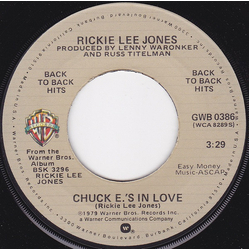 Rickie Lee Jones Chuck E.'s In Love / Young Blood Vinyl 7" USED