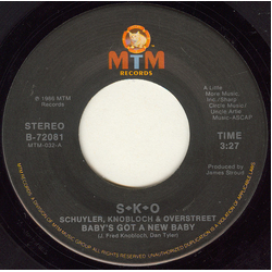 Schuyler, Knobloch & Overstreet Baby's Got A New Baby Vinyl 7" USED