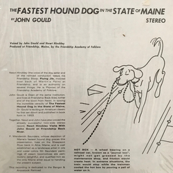 Newt Hinckley / John Gould (9) The Fastest Hound Dog In The State Of Maine Vinyl LP USED