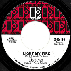 The Doors Light My Fire Vinyl 7" USED