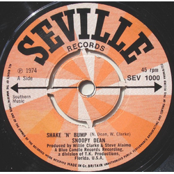 Snoopy Dean Shake 'N' Bump Vinyl 7" USED