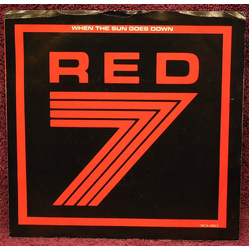 Red 7 When The Sun Goes Down Vinyl 7" USED