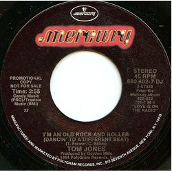 Tom Jones I'm An Old Rock And Roller (Dancin' To A Different Beat) Vinyl 7" USED