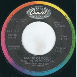 Marie Osmond Meet Me In Montana Vinyl 7" USED
