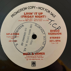 Bell & James Livin' It Up (Friday Night) Vinyl 12" USED