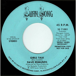 Dave Edmunds Girls Talk Vinyl 7" USED