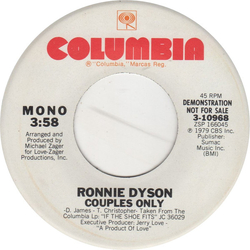 Ronnie Dyson Couples Only Vinyl 7" USED