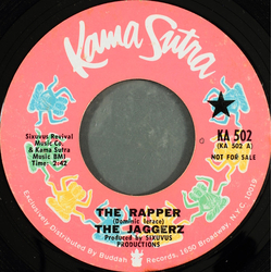 The Jaggerz The Rapper Vinyl 7" USED