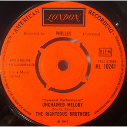 The Righteous Brothers You've Lost That Lovin' Feelin' / Unchained Melody Vinyl 7" USED