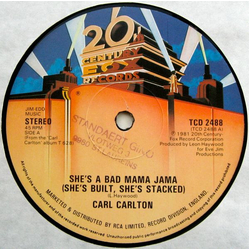 Carl Carlton She's A Bad Mama Jama (She's Built, She's Stacked) Vinyl 12" USED