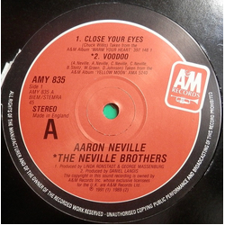 Aaron Neville Close Your Eyes Vinyl 12" USED