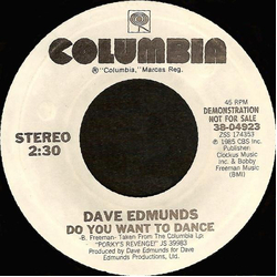Dave Edmunds Do You Want To Dance Vinyl 7" USED