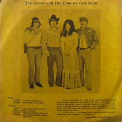 The Duane And The Country Girl Show I've Been Everywhere / Here I Am Drunk Again Vinyl 7" USED