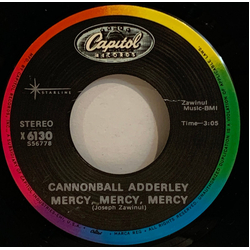 Cannonball Adderley Mercy, Mercy, Mercy Vinyl 7" USED
