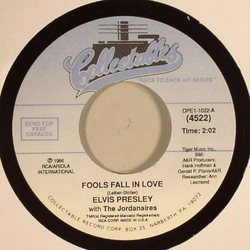 Elvis Presley Fools Fall In Love / Blue Suede Shoes Vinyl 7" USED