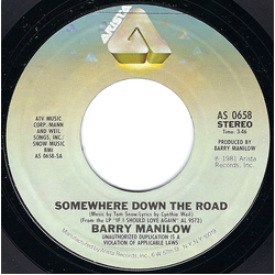 Barry Manilow Somewhere Down The Road Vinyl 7" USED