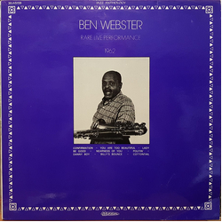 Ben Webster Rare Live Performance 1962 Vinyl LP USED