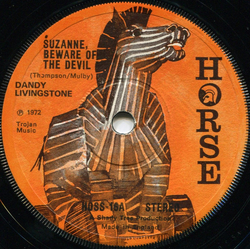 Dandy Livingstone Suzanne, Beware Of The Devil Vinyl 7" USED