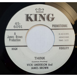 Vicki Anderson / James Brown Nobody Cares / Think Vinyl 7" USED