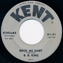 B.B. King Rock Me Baby Vinyl 7" USED
