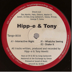 Hipp-E & Tony Interactive Night E.P. Vinyl 12" USED