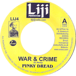 Pinky Dread War & Crime Vinyl 7" USED