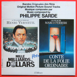 Philippe Sarde Mille Milliards De Dollars / Conte De La Folie Ordinaire (Bandes Originales Des Films) Vinyl LP USED