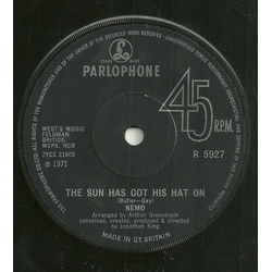 Nemo (15) The Sun Has Got His Hat On / Bernie's Song Vinyl 7" USED