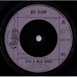 Dee Clark Ride A Wild Horse Vinyl 7" USED