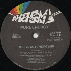 Pure Energy You've Got The Power Vinyl 12" USED