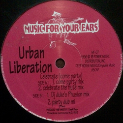 Urban Liberation Celebrate (Come Party) Vinyl 12" USED