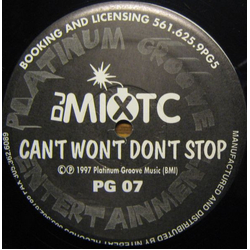 DJ Mixtc Can't Won't Don't Stop Vinyl 12" USED