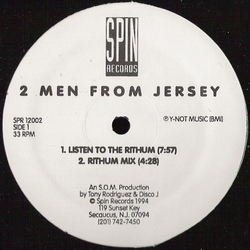 2 Men From Jersey Listen To The Rithum Vinyl 12" USED