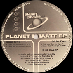 Richard F. / Tio Banks Planet Phaatt EP Vinyl 12" USED