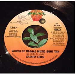 Kashief Lindo World Of Reggae Music Bout Yah Vinyl 7" USED