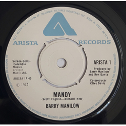 Barry Manilow Mandy Vinyl 7" USED
