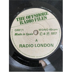 No Artist The Offshore Radio Files. Number 1 - Radio London Vinyl 7" USED