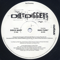 DirtDiggers Disco Muff / Raw Funk Vinyl 12" USED