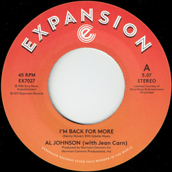 Al Johnson / Jean Carn I'm Back For More / I've Got My Second Wind Vinyl 7" USED