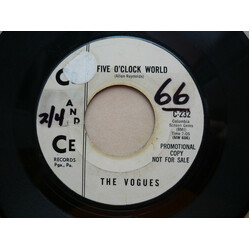 The Vogues Five O'Clock World Vinyl 7" USED