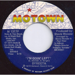 Syreeta I'm Goin' Left / Heavy Day Vinyl 7" USED