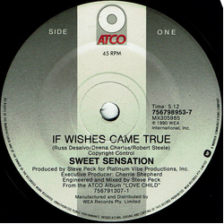 Sweet Sensation If Wishes Came True Vinyl 7" USED