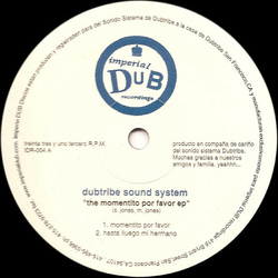 Dubtribe Sound System The Momentito Por Favor EP Vinyl 12" USED
