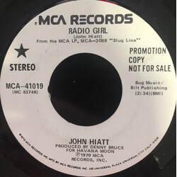 John Hiatt Radio Girl USED VINYL 7INCH 45 RPM SINGLE PROMO STEREO